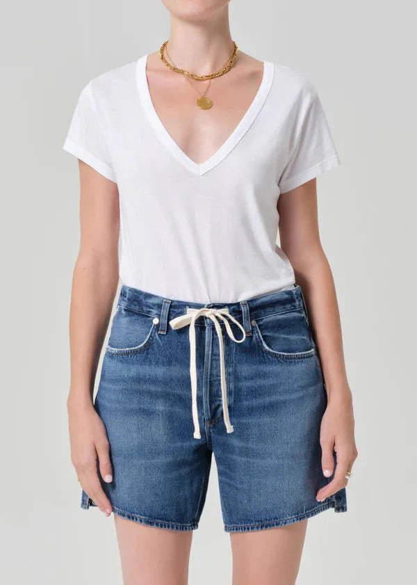 Citizen of Humanity Hara V Neck Tee in White