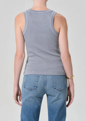 Citizen of Humanity Isabel Rib Tank In Hematite