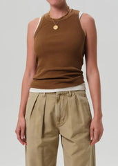 Citizen of Humanity Isabel Rib Tank in Manuka
