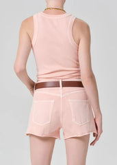 Citizen of Humanity Isabel Rib Tank in Melon Creme