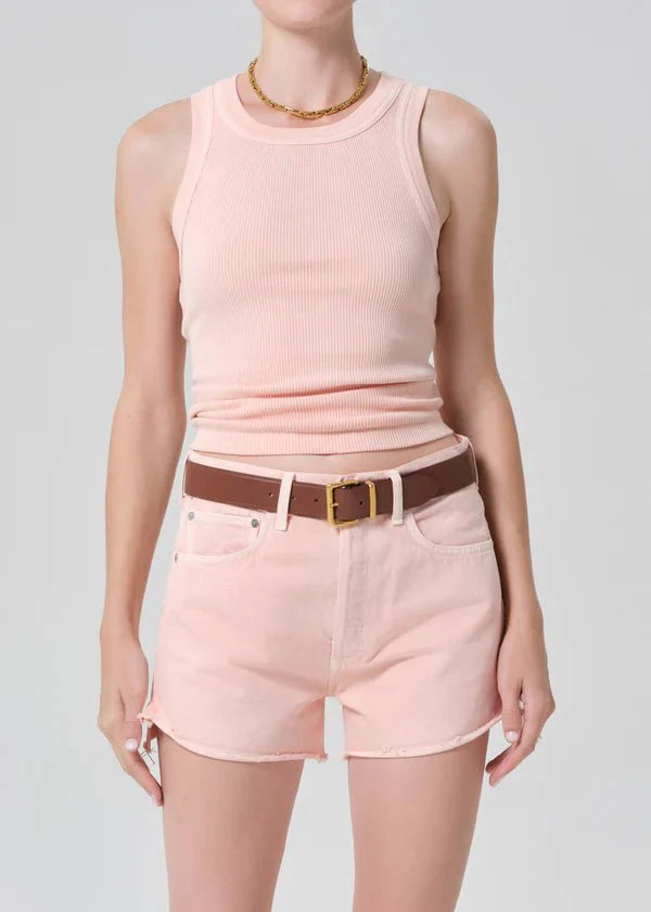 Citizen of Humanity Isabel Rib Tank in Melon Creme