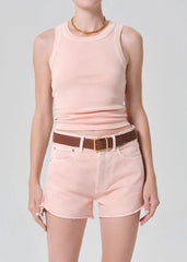Citizen of Humanity Isabel Rib Tank in Melon Creme