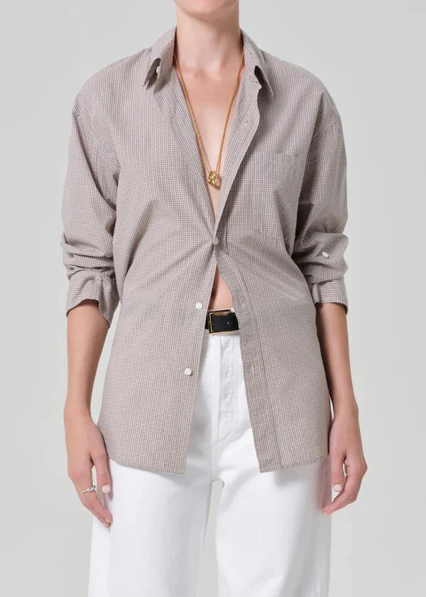 Citizen of Humanity Kayla Shirt in Cardiff Plaid