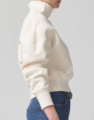 Citizen of Humanity Koya Turtleneck Sweatshirt in Canvas
