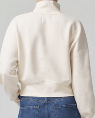 Citizen of Humanity Koya Turtleneck Sweatshirt in Canvas