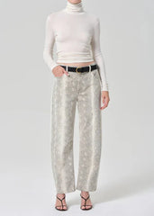 Citizen of Humanity Miro Long Relaxed Jeans in Python