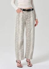 Citizen of Humanity Miro Long Relaxed Jeans in Python