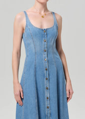 Citizen of Humanity Noa Seamed Dress In Lapis