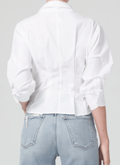 Citizens of Humanity Francis Corset Shirt in White