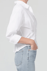 Citizens of Humanity Francis Corset Shirt in White