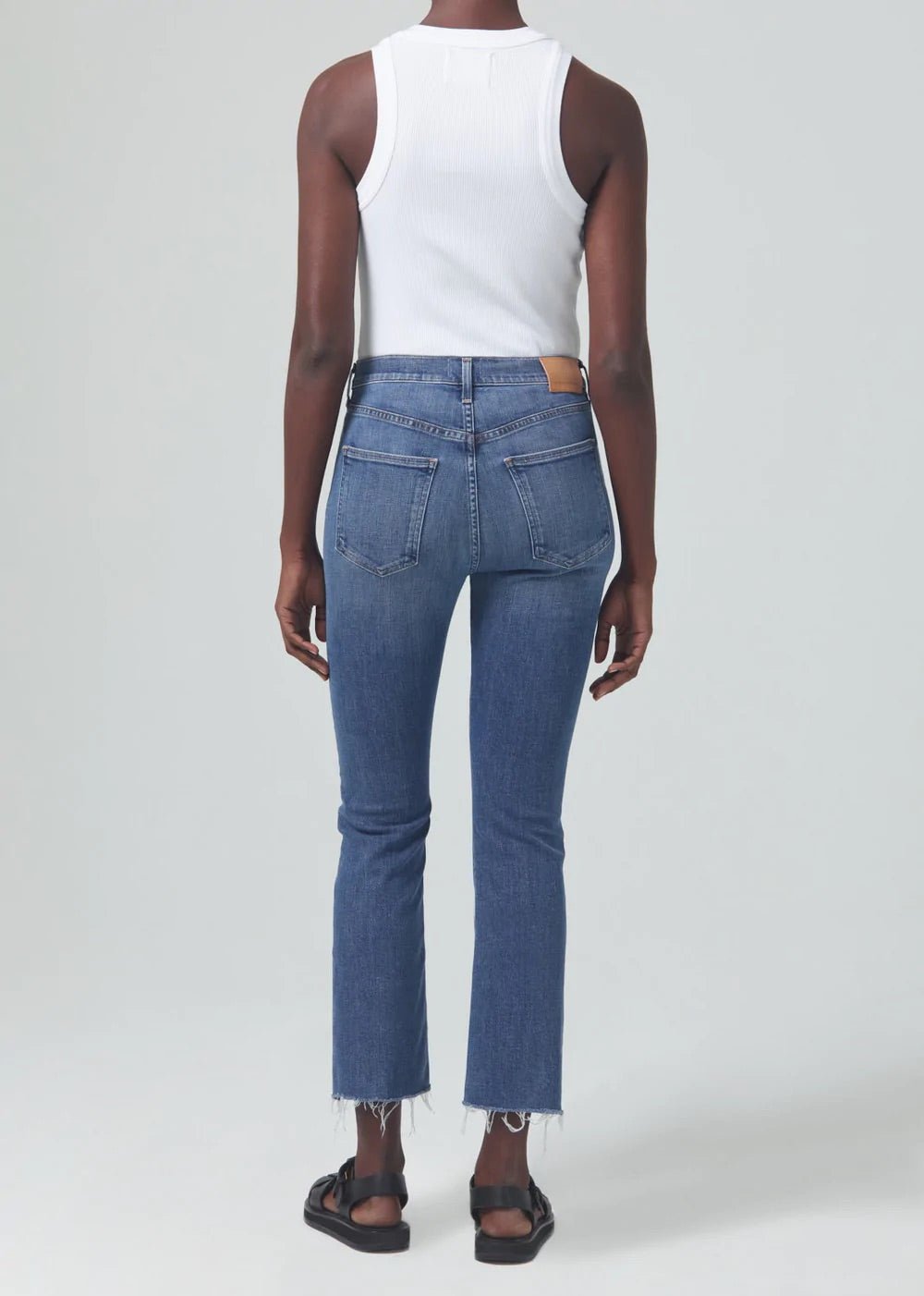 Citizens of Humanity Isola Cropped Boot in Lawless