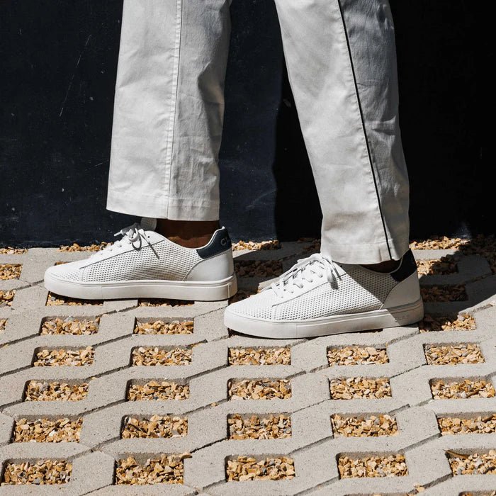Clae Bradley Knit Sneaker in White Pine Needle