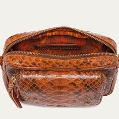 Claris Virot Baby Charly Bag in Moka Python
