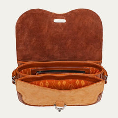 Claris Virot Manon Bag in Honey Suede