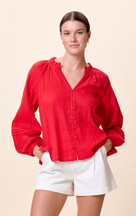 Cleobella Alicia Blouse in Gogi Berry