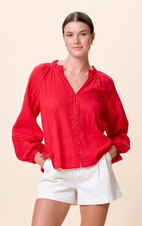 Cleobella Alicia Blouse in Gogi Berry
