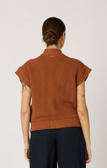 Cleobella Cuore Sweater Vest in Clay