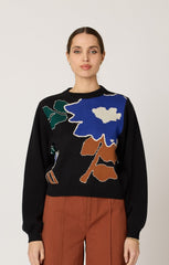 Cleobella Emory Sweater in Mariposa Black