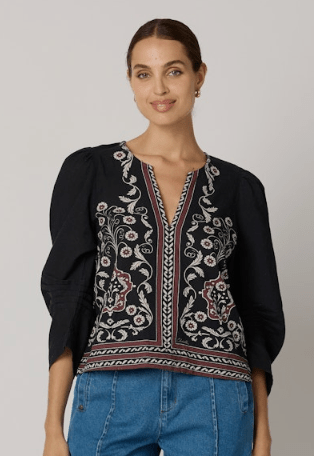 Cleobella Farrah Blouse in Cardamon