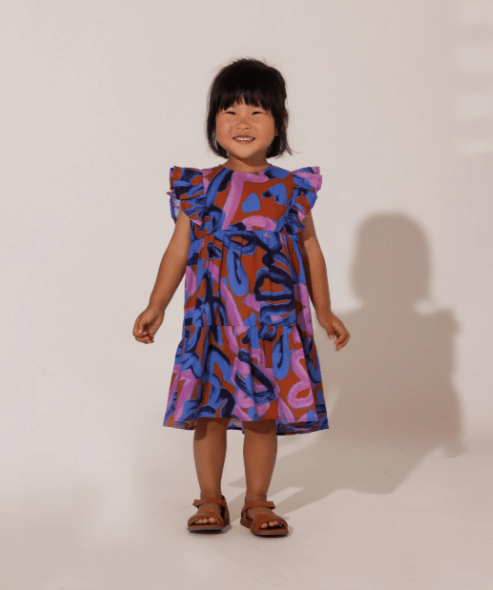 Cleobella Littles Petunia Dress in Fresco Print
