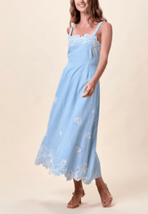 Cleobella Marceline Midi Dress in Glacier Lake