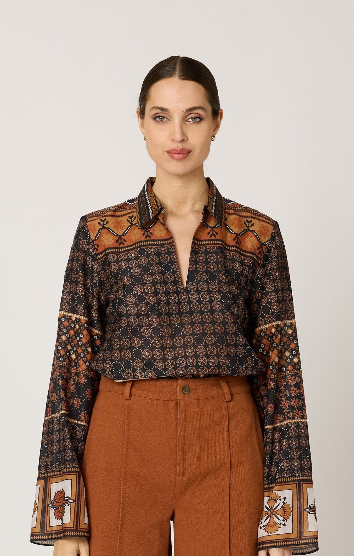 Cleobella Moria Blouse in Zocalo Print