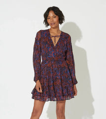 Cleobella Nisha Mini Dress in Retrograde Paisley