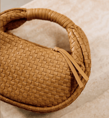 Cleobella Santiago Mini Hobo Bag in Tan
