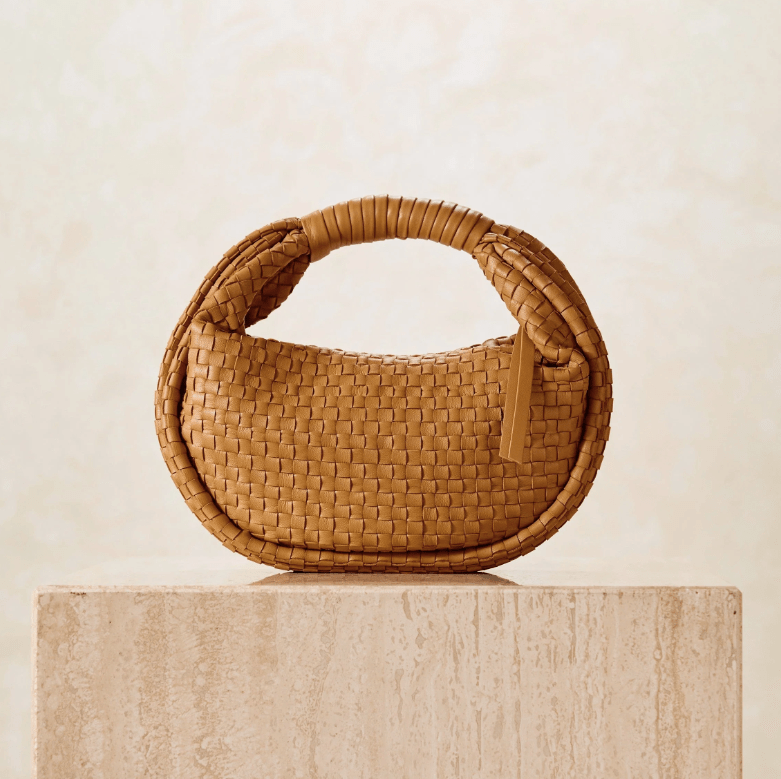 Cleobella Santiago Mini Hobo Bag in Tan