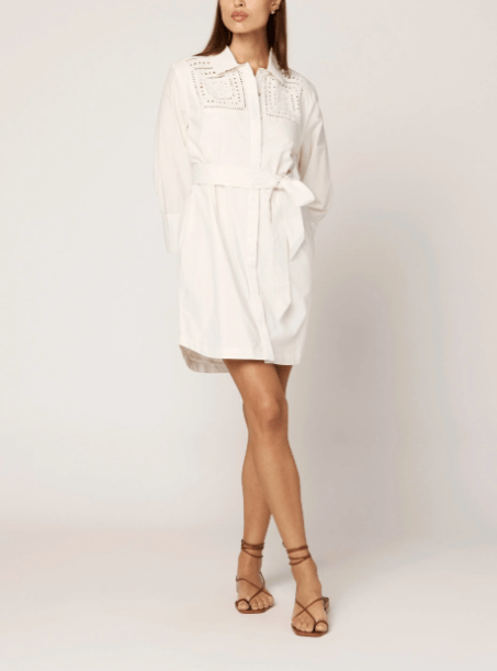 Cleobella Senara Mini Dress in Ivory
