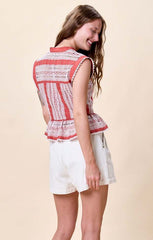 Cleobella Sienna top in Paprika