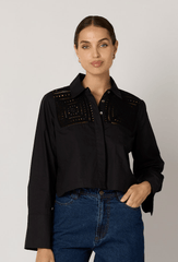 Cleobella Sierra Blouse in Black