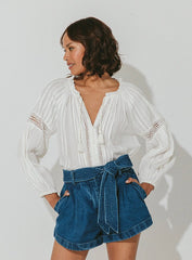 Cleobella Stevie Short in Medium Wash