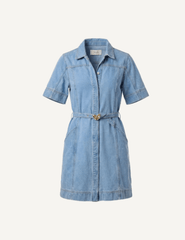 Cleobella Whitney Denim Dress in Light Denim