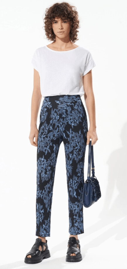 Cotelac Carott Pant in Blue Multi