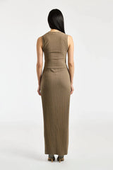 Cotton Citizen Capri Muscle Tank in Dark Chai