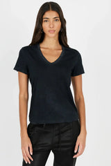 Cotton Citizen Standard V-Neck in Vintage Black