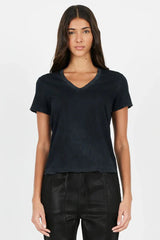 Cotton Citizen Standard V-Neck in Vintage Black