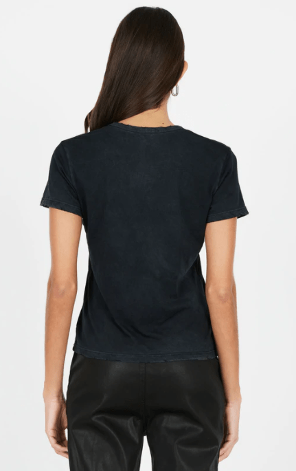 Cotton Citizen Standard V-Neck Tee in Vintage Black