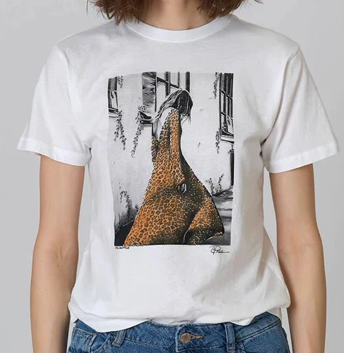 Cpress Uphill Battle Mushie Tee in Worn White