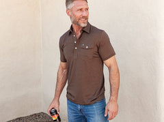 Criquet Performance Players Shirt in Woodsmoke