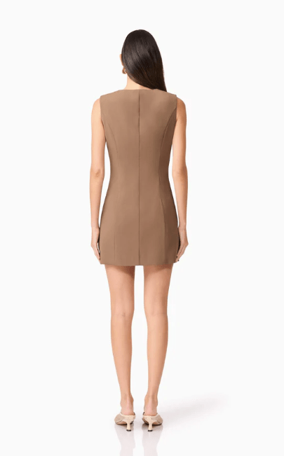 Curaae Sandy Suit Mini Dress in Coco