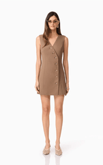 Curaae Sandy Suit Mini Dress in Coco