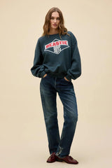 Daydreamer Beastie Boys Logo Oversized Crew Sweatshirt in Vintage Black