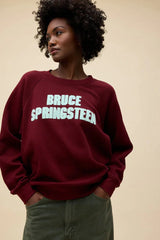 Daydreamer Bruce Springteen Vintage Sweatshirt in Dark Cherry