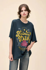 Daydreamer Lainey Wilson Hold My Halo Tee in Vintage Black