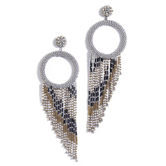 Deepa Gurnani Brinda Earrings - Grey