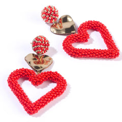 Deepa Gurnani Candi Heart Earrings