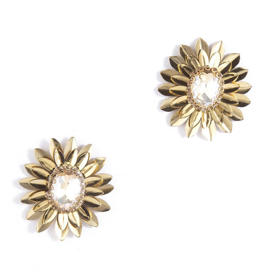 Deepa Gurnani Ekta Earrings - Gold