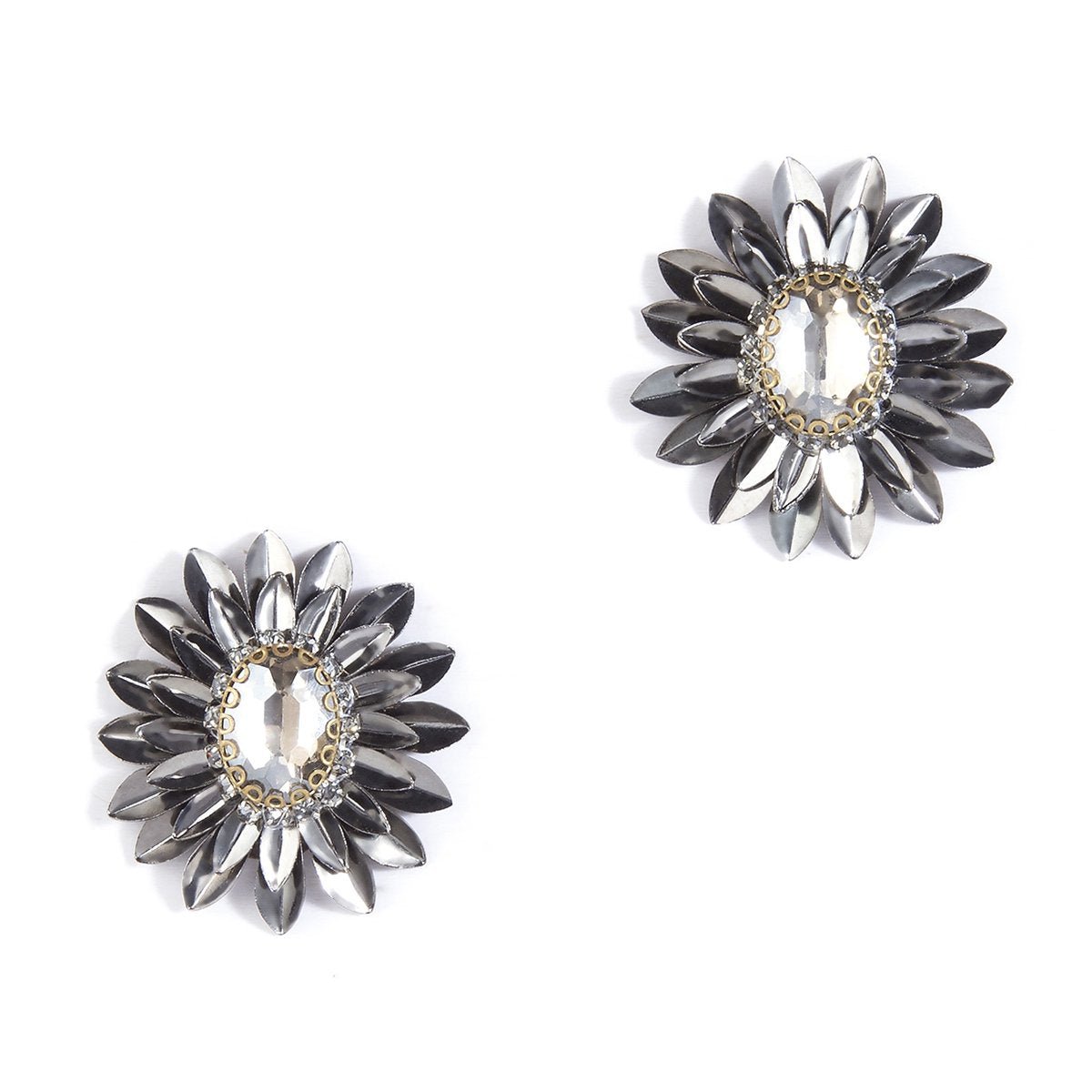 Deepa Gurnani Ekta Earrings - Gun